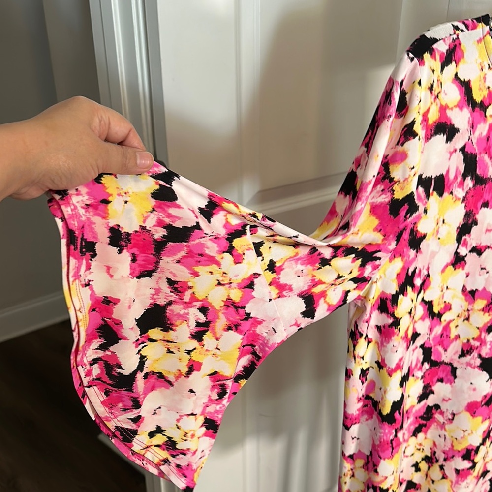 Kasper Women's Floral Top - Pink Multi - Picture 5 of 8